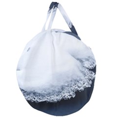 Ice, Snow And Moving Water Giant Round Zipper Tote by Ucco