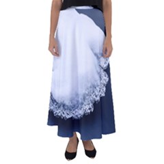 Ice, Snow And Moving Water Flared Maxi Skirt by Ucco