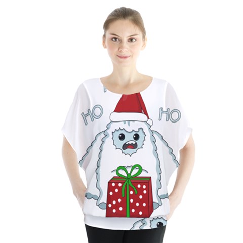 Yeti Xmas Blouse by Valentinaart