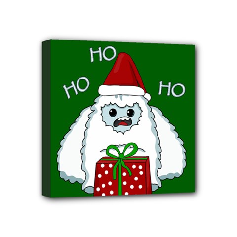 Yeti Xmas Mini Canvas 4  X 4  by Valentinaart