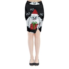 Yeti Xmas Midi Wrap Pencil Skirt by Valentinaart