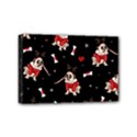 Pug Xmas Pattern Mini Canvas 6  x 4  View1