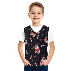 Pug Xmas Pattern Kids  Sportswear by Valentinaart