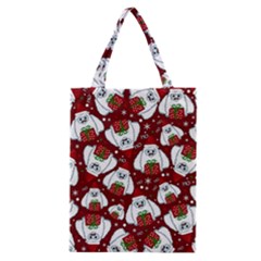 Yeti Xmas Pattern Classic Tote Bag by Valentinaart