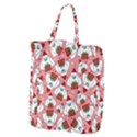 Yeti Xmas pattern Giant Grocery Zipper Tote View1