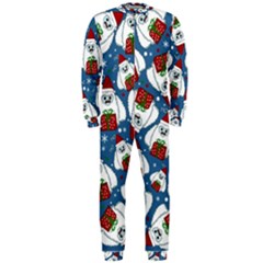 Yeti Xmas Pattern Onepiece Jumpsuit (men)  by Valentinaart