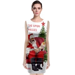 Karl Marx Santa  Classic Sleeveless Midi Dress by Valentinaart