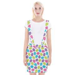 Polka Dot Easter Eggs Braces Suspender Skirt by allthingseveryone