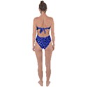 Blue Cheetah Print  Tie Back One Piece Swimsuit View2