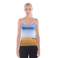 Desert Dunes With Blue Sky Spaghetti Strap Top by Ucco