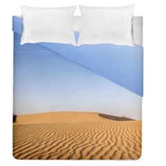 Desert Dunes With Blue Sky Duvet Cover Double Side (queen Size)