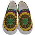 Bohemian Chic In Fantasy Style Men s Canvas Slip Ons View1