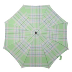 Green Pastel Plaid Hook Handle Umbrellas (medium) by allthingseveryone