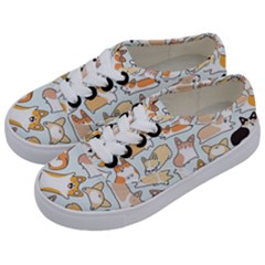 Corgilicious Corgi Doodle Art Kids  Classic Low Top Sneakers by Celenk