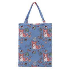 Dog Corgi Pattern Classic Tote Bag by Celenk