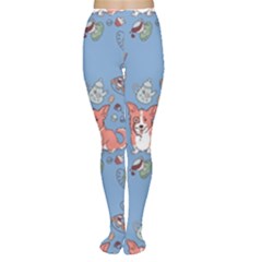 Dog Corgi Pattern Women s Tights by Celenk