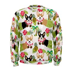 Hula Corgis Fabric Men s Sweatshirt by Celenk