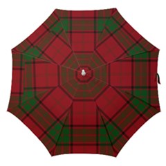 Red And Green Tartan Plaid Straight Umbrellas by allthingseveryone