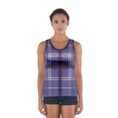 Purple Heather Plaid Sport Tank Top  by allthingseveryone