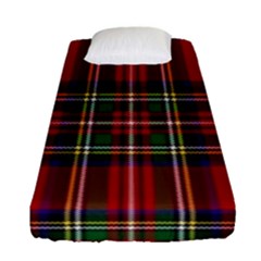 Red Tartan Plaid Fitted Sheet (single Size) by allthingseveryone