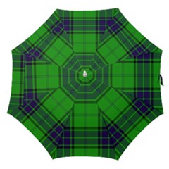 Green And Blue Plaid Straight Umbrellas by allthingseveryone