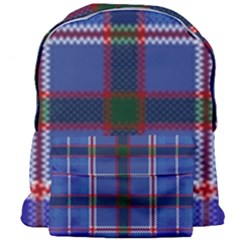 Blue Heather Plaid Giant Full Print Backpack