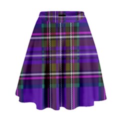 Purple Tartan Plaid High Waist Skirt by allthingseveryone