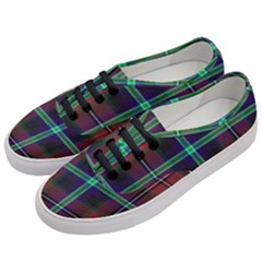 Purple And Red Tartan Plaid Women s Classic Low Top Sneakers by allthingseveryone