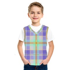 Blue And Yellow Plaid Kids  Sportswear by allthingseveryone
