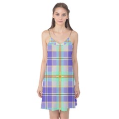 Blue And Yellow Plaid Camis Nightgown