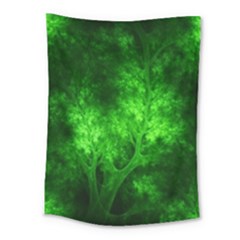 Artsy Bright Green Trees Medium Tapestry by allthingseveryone