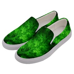 Artsy Bright Green Trees Men s Canvas Slip Ons by allthingseveryone