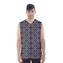 Black And White Ethnic Pattern Men s Basketball Tank Top by dflcprints