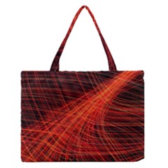 A Christmas Light Painting Zipper Medium Tote Bag by Celenk