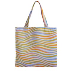 Art Abstract Colorful Colors Zipper Grocery Tote Bag by Celenk