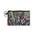 Christmas Cross Stitch Background Canvas Cosmetic Bag (Small) View1