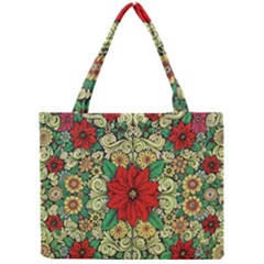 Calsidyrose Groovy Christmas Mini Tote Bag by Celenk