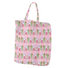 Floral Pattern Giant Grocery Zipper Tote by SuperPatterns