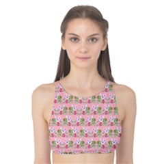 Floral Pattern Tank Bikini Top by SuperPatterns