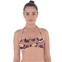 Happy Pugs Halter Bandeau Bikini Top View1