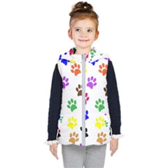 Pawprints Paw Prints Paw Animal Kid s Puffer Vest by Celenk