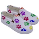 Pawprints Paw Prints Paw Animal Kids  Canvas Slip Ons View3