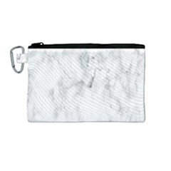 White Background Pattern Tile Canvas Cosmetic Bag (medium)