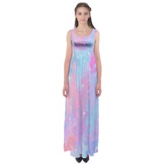 Space Psychedelic Colorful Color Empire Waist Maxi Dress by Celenk