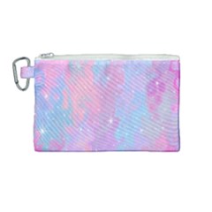 Space Psychedelic Colorful Color Canvas Cosmetic Bag (medium) by Celenk