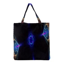 Lightning Kaleidoscope Art Pattern Grocery Tote Bag by Celenk