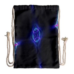 Lightning Kaleidoscope Art Pattern Drawstring Bag (large) by Celenk