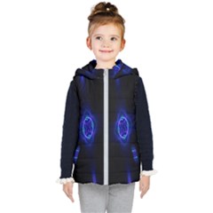 Lightning Kaleidoscope Art Pattern Kid s Puffer Vest by Celenk