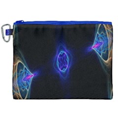 Lightning Kaleidoscope Art Pattern Canvas Cosmetic Bag (xxl) by Celenk