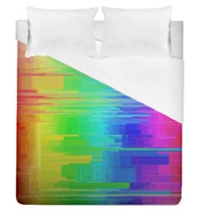 Colors Rainbow Chakras Style Duvet Cover (queen Size) by Celenk